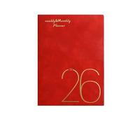 Agenda A5 2026 en cuir - Planning - Carnet de notes pour étudiants et journaux quotidiens