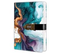 Agenda A5 244 pages avec serrure à code personnalisable, protège vos données confidentielles, papier de qualité pour une écriture fluide, parfait pour planifier, dessiner ou tenir un journal intime.