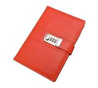 Agenda A5 de couleur unie, carnets et journaux, agenda avec mot passe, bureau, cahiers d'affaires, fournitures scolaires pour l'organisation quotidienne personnelle(Orange)