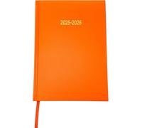 Agenda Académique 2025-2026 À Couverture Rigide Avec Couverture Rigide - 1 Jour Par Page - Agenda Scolaire - Agenda Scolaire - Agenda Annuel Ligné - Ruban Marque-Page - Orange