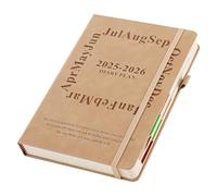 Agenda académique 2025-2026 une page par jour - Format A5 - Semestriel 2025/26 - Agenda journalier et mensuel de juillet 2025 à juin 2026 - Kaki