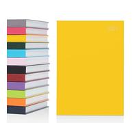 Agenda académique 2025 format A4 - Un jour par page - Couverture rigide - Pour la maison, le bureau, l'école - Jaune - Format A5