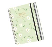 Agenda académique 2026 avec listes de choses à faire, pages calendrier, papier recyclable, gestion du temps, carnet de voyage