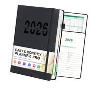 Agenda académique 2026 avec listes de choses à faire, pages de calendrier, papier recyclable de qualité supérieure, gestion du temps, carnet de notes