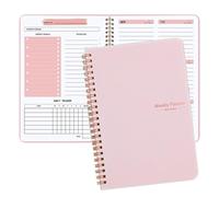 Agenda académique à double spirale, carnet de notes de 52 semaines, planification hebdomadaire, fournitures scolaires