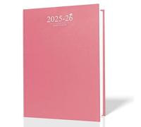 Agenda académique semainier 2024-2025 au format A4 avec couverture reliée sur deux pages (rouge)