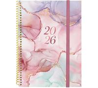 Agenda annuel 2026 - ZUUKO - Semaine sur 2 pages - Présentation horizontale - Goldy - Polypropylène - 155x212 mm - A5