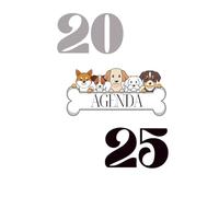 Agenda Anual de Perros 2025: Planificador Completo con Vistas Mensual, Semanal y Diaria (8.5x11 Pulgadas).: Diseño de Perritos a Color, Pasta Blanda, Planificador y Diario Completo.