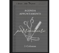 Agenda Appuntamenti 2026: Parrucchieri 2026 giornaliera, Intervalli di 30 minuti | Un giorno per pagina, 3 Colonne | 12 mesi da gennaio a dicembre 2026 A4.