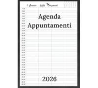 Agenda appuntamenti 2026: Parrucchieri 2026 giornaliera | Un giorno per pagina | 12 mesi italiano da gennaio a dicembre 2026 Intervalli di 30 minuti A4.