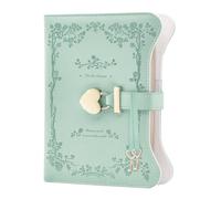 Agenda avec cadenas en forme de cœur pour filles - Carnet secret en cuir PU avec bloc-notes personnelles B6 | 360 pages épaisses, cadeau étudiantes et adolescentes, manuel créatif rétro