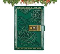 Agenda avec serrure | B6 Journal Notebook | 224 pages en cuir rose couverture rigide ligné agenda planificateur pour adultes garçons filles adolescents école voyage Noël anniversaire