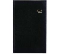 Agenda - Banque - 18x29cm - 768 pages indexées - Couverture noire - 1 jour/2 pages