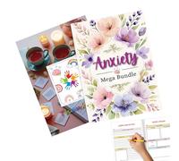 Agenda bien-être pour femmes, avec couverture florale, cahier guidé pour changement de travail, croissance, gestion émotionnelle vie personnelle