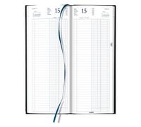 Brepols Agenda de banque 2025 - 1 sur 2 pages - 14,3x32,5 cm - 2 volumes