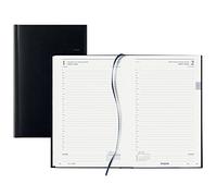 Agenda BREPOLS format carré 13.3 x 20.8 cm - Règlure travers - Couverture noire - 1 jour par page - 2026