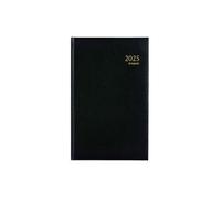 Agenda - Brepols - Saturnus Basic LIMA - 1 jour/page - 13,3x21cm - Année civile 2025 - Noir
