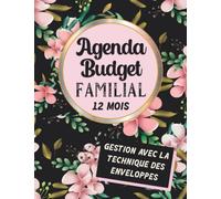 Agenda Budget Familial 12 Mois: Planificateur de comptes mensuel non daté avec la technique des enveloppes incluse