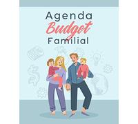 Agenda Budget Familial: Carnet de compte | Noter vos Dépenses et Revenus | Suivez votre Argent | Pour 12 mois