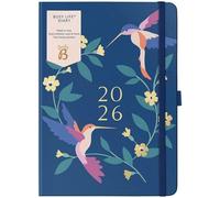 Agenda Busy Life 2026 - Planificateur Semainier A5 Pour Les Étudiants, Les Enseignants, Le Travail Et Bien Avec Double Emploi Du Temps, Calendrier Annuel, Pochettes Pour Stylos - Oiseaux