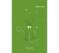 AGENDA CANE 2026 “Vita da Cani” - Pitbull Felice: Planner settimanale verticale a quadretti con spazio per note | 144 pagine | Formato 15 x 23 cm | IM the ONE | Colore verde da IM the ONE