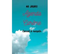 Agenda Carême: 40 jours cahier à remplir