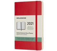 Agenda-carnet 2021 semainier Moleskine Souple petit format Rouge Rouge G