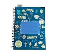 Agenda Catholique | Cahiers Scolaires pour l'Apprentissage Religieux,Carnet de Foi Catholique 21x28 cm Outil Religieux pour Compagnon d'Études Quotidien à l'École et à la Maison