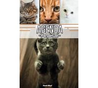 Agenda chats et chatons journalier | 2 jours par pages décorées par des dessins de chats | Format 15x22 cm: Tableau à remplir des choses à faire | ... du jour | Cahier calendrier réutilisable
