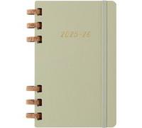 Agenda civil à spirales Moleskine Académique 12 mois Semainier et Mensuel Grand Format Rigide Vert Kiwi Vert Kiwi G