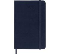 Agenda civil de poche Moleskine semainier couverture rigide 2025 bleu saphir G