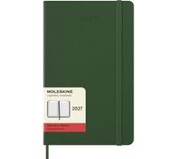Agenda civil journalier 2027 12 mois format large vert myrte couverture rigide