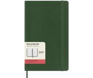 Agenda civil journalier avec couverture souple Moleskine Format large 12 mois 2027 Vert myrte Vert myrte