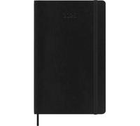 Moleskine Daily Planner, Agenda Journalier 12 Mois 2025, Couverture Souple et Fermeture Élastique, Couleur Noir, Format Large 13x21 cm