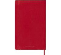 Agenda civil journalier grand format couverture souple 2025 rouge