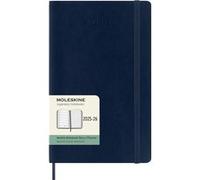 Moleskine Agenda civil 18 mois semainier grand format souple Bleu Saphir