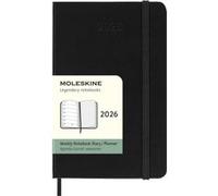 Agenda civil Moleskine 2026 12 mois Semainier Format Poche Dur Noir Noir G