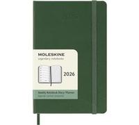 Agenda civil Moleskine 2026 12 mois Semainier Format Poche Dur Vert Myrte Vert Myrte G