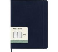 Agenda civil Moleskine 2026 12 mois Semainier Format XL Souple Bleu Saphir Bleu Saphir G