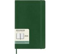 Agenda civil Moleskine 2026 12 mois Semainier Grand Format Souple Vert Myrte Vert Myrte G