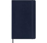 Moleskine Daily Planner, Agenda Journalier 12 Mois 2025, Couverture Souple et Fermeture Élastique, Couleur Bleu Saphir, Format Large 13x21 cm