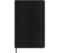 Agenda civil Moleskine journalier grand format couverture souple 2025 noir G