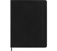 Agenda civil Moleskine mensuel XL couverture souple 2025 noir G