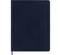 Moleskine Weekly Planner, Agenda Hebdomadaire avec Espace pour Notes 12 Mois 2025, Couverture Souple et Fermeture Élastique, Couleur Bleu Saphir, Format Extra Large 19x25 cm