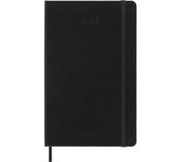 Agenda civil Moleskine semainier grand format couverture rigide 2025 noir Noir G