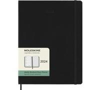 Agenda civil semainier Moleskine 2024 12 mois Format XL Couverture Dure Noir Noir G