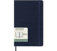 Agenda civil semainier Moleskine Grand Format Couverture Rigide Bleu Saphir Bleu Saphir