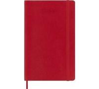 Agenda civil semainier Moleskine Grand Format Couverture Souple Rouge Rouge G