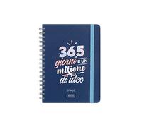 Agenda classique 2022 hebdomadaire, avec l’inscription « 365 giorni e un millione di idee » sur la couverture (français non garanti)