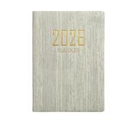 Agenda compact pour 2026 - Agenda portable petit an, livret de poche en similicuir, 365 jours version anglaise | Travail School University Workplace Famille Étudiant Adulte Femmes Hommes Professeur